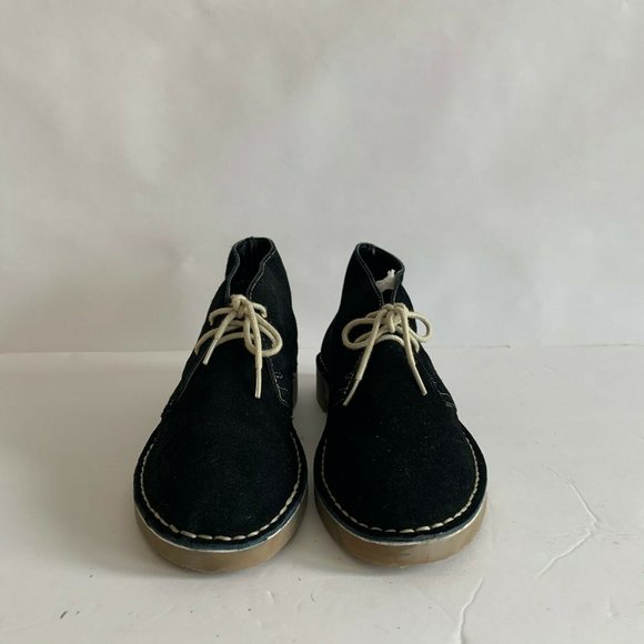 Colin Stuart Womens Black Suede Ankle Booties Lace - Picture 2 of 5